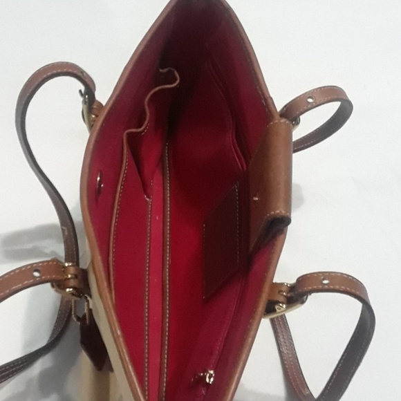 Coach purse creme and brown - Picture 4 of 5